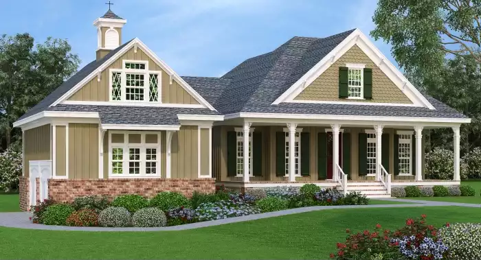 image of small farmhouse plan 2042